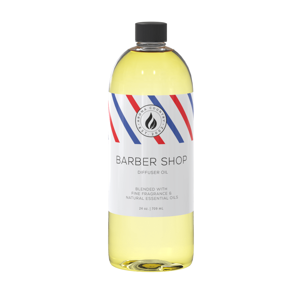 Barber Shop diffuser oil with nostalgic scent notes, blended with natural essential oils for an inviting, masculine fragrance experience.